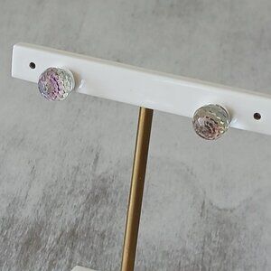FMC Sterling Silver 925 Stud Earrings w Crystallized Ball Swarovski Elements